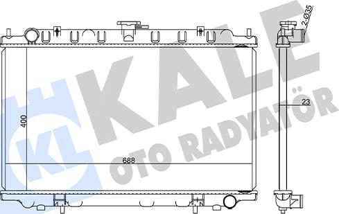 KALE OTO RADYATÖR 348405 - Radiatore, Raffreddamento motore autozon.pro