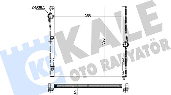 KALE OTO RADYATÖR 348660 - Radiatore, Raffreddamento motore autozon.pro