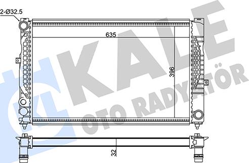 KALE OTO RADYATÖR 348305 - Radiatore, Raffreddamento motore autozon.pro