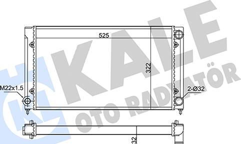 KALE OTO RADYATÖR 348275 - Radiatore, Raffreddamento motore autozon.pro