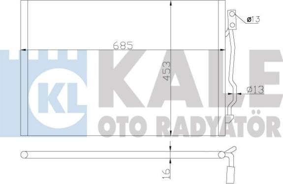 KALE OTO RADYATÖR 343050 - Condensatore, Climatizzatore autozon.pro