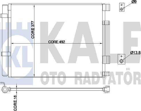 KALE OTO RADYATÖR 343015 - Condensatore, Climatizzatore autozon.pro