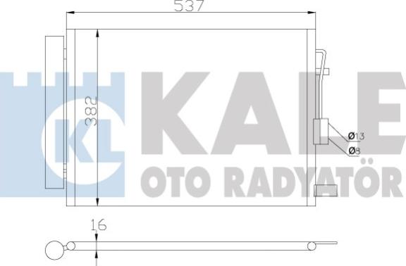 KALE OTO RADYATÖR 343020 - Condensatore, Climatizzatore autozon.pro