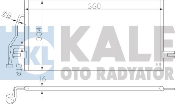 KALE OTO RADYATÖR 343155 - Condensatore, Climatizzatore autozon.pro