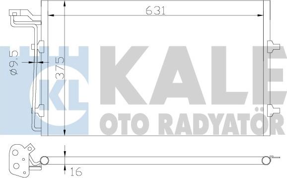 KALE OTO RADYATÖR 343180 - Condensatore, Climatizzatore autozon.pro