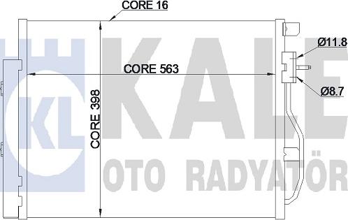 KALE OTO RADYATÖR 343305 - Condensatore, Climatizzatore autozon.pro