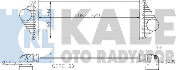 KALE OTO RADYATÖR 343200 - Intercooler autozon.pro