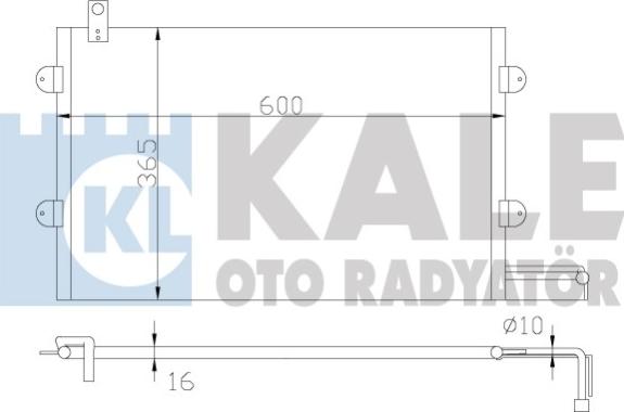 KALE OTO RADYATÖR 342945 - Condensatore, Climatizzatore autozon.pro