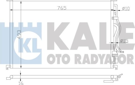 KALE OTO RADYATÖR 342940 - Condensatore, Climatizzatore autozon.pro