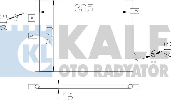 KALE OTO RADYATÖR 342440 - Condensatore, Climatizzatore autozon.pro