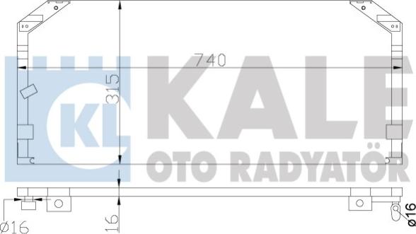 KALE OTO RADYATÖR 342465 - Condensatore, Climatizzatore autozon.pro