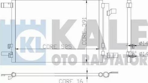 KALE OTO RADYATÖR 342405 - Condensatore, Climatizzatore autozon.pro