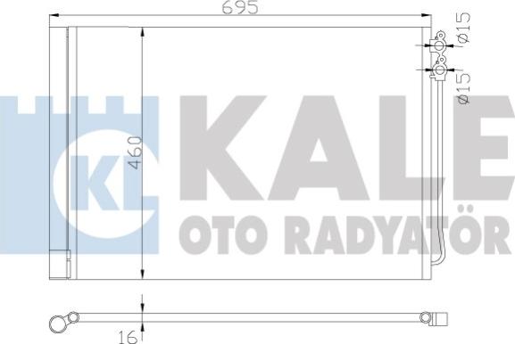 KALE OTO RADYATÖR 342415 - Condensatore, Climatizzatore autozon.pro