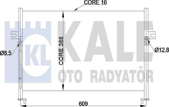 KALE OTO RADYATÖR 342425 - Condensatore, Climatizzatore autozon.pro