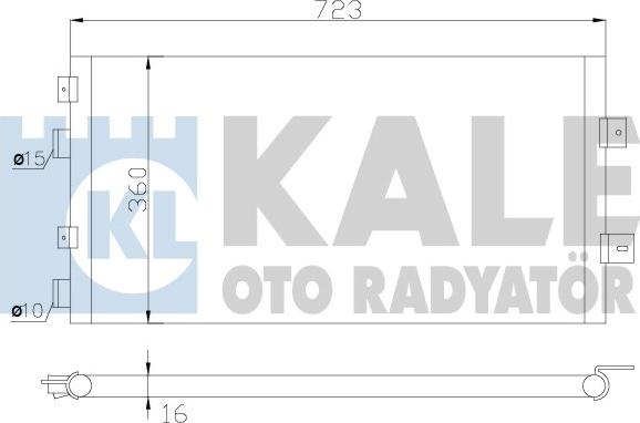 KALE OTO RADYATÖR 342420 - Condensatore, Climatizzatore autozon.pro