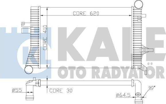 KALE OTO RADYATÖR 342500 - Intercooler autozon.pro