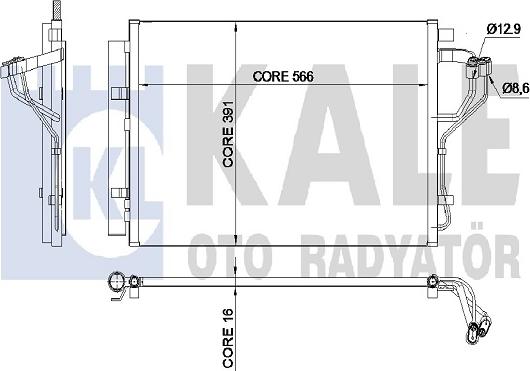 KALE OTO RADYATÖR 342525 - Condensatore, Climatizzatore autozon.pro