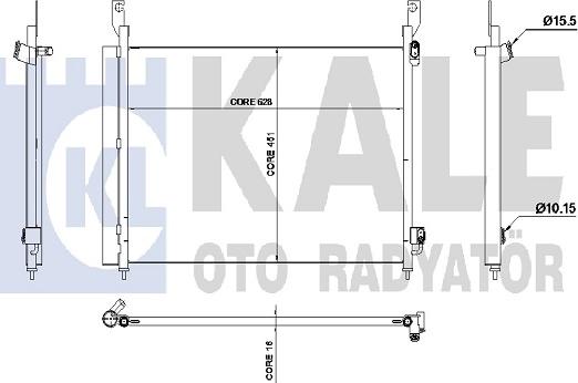 KALE OTO RADYATÖR 342575 - Condensatore, Climatizzatore autozon.pro