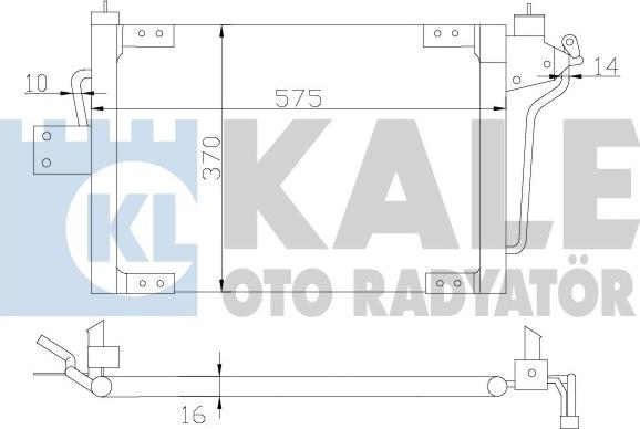 KALE OTO RADYATÖR 342570 - Condensatore, Climatizzatore autozon.pro