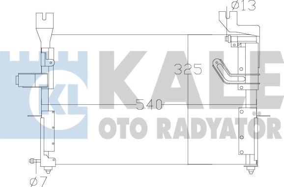 KALE OTO RADYATÖR 342620 - Condensatore, Climatizzatore autozon.pro