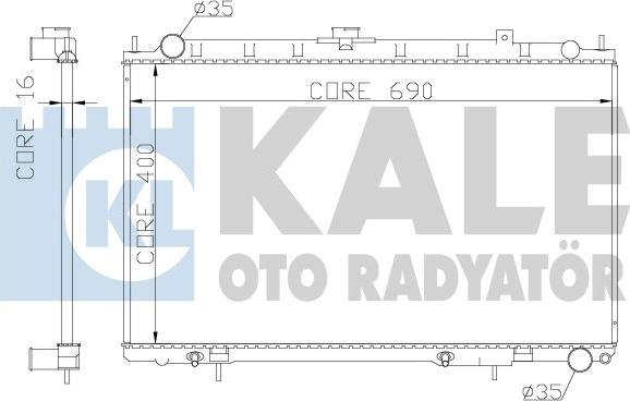 KALE OTO RADYATÖR 342045 - Radiatore, Raffreddamento motore autozon.pro