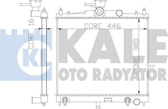 KALE OTO RADYATÖR 342050 - Radiatore, Raffreddamento motore autozon.pro