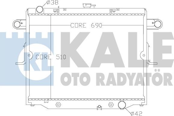 KALE OTO RADYATÖR 342175 - Radiatore, Raffreddamento motore autozon.pro