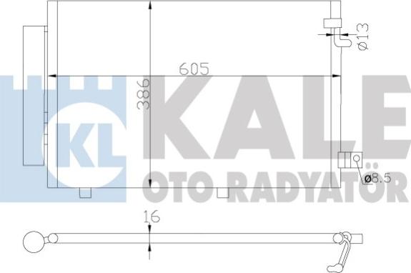 KALE OTO RADYATÖR 342860 - Condensatore, Climatizzatore autozon.pro