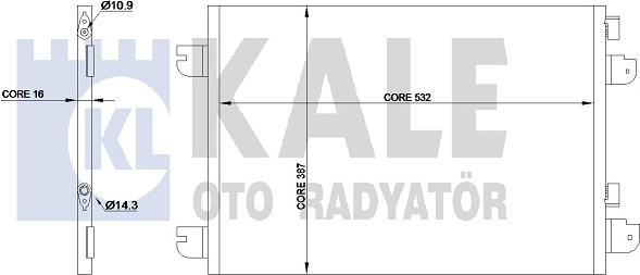 KALE OTO RADYATÖR 342830 - Condensatore, Climatizzatore autozon.pro