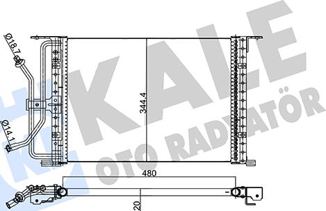 KALE OTO RADYATÖR 342875 - Condensatore, Climatizzatore autozon.pro