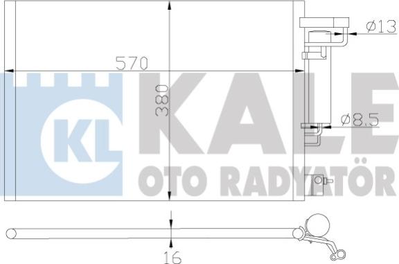 KALE OTO RADYATÖR 342870 - Condensatore, Climatizzatore autozon.pro