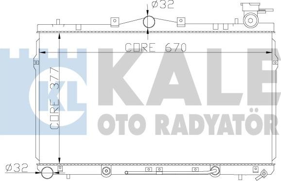 KALE OTO RADYATÖR 342310 - Radiatore, Raffreddamento motore autozon.pro