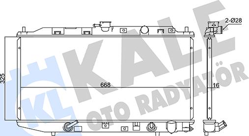 KALE OTO RADYATÖR 347545 - Radiatore, Raffreddamento motore autozon.pro