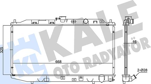 KALE OTO RADYATÖR 347540 - Radiatore, Raffreddamento motore autozon.pro