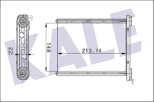 KALE OTO RADYATÖR 347125 - Scambiatore calore, Riscaldamento abitacolo autozon.pro