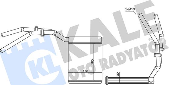 KALE OTO RADYATÖR 347390 - Scambiatore calore, Riscaldamento abitacolo autozon.pro