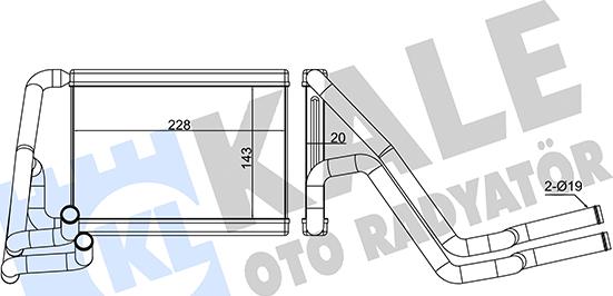 KALE OTO RADYATÖR 347340 - Scambiatore calore, Riscaldamento abitacolo autozon.pro