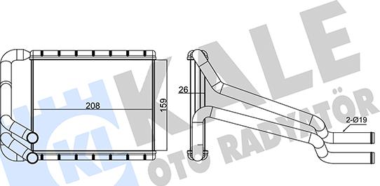 KALE OTO RADYATÖR 347350 - Scambiatore calore, Riscaldamento abitacolo autozon.pro