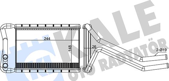 KALE OTO RADYATÖR 347365 - Scambiatore calore, Riscaldamento abitacolo autozon.pro