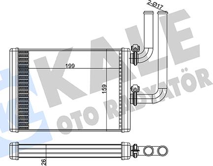 KALE OTO RADYATÖR 347360 - Scambiatore calore, Riscaldamento abitacolo autozon.pro