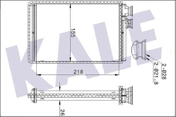 KALE OTO RADYATÖR 347385 - Scambiatore calore, Riscaldamento abitacolo autozon.pro