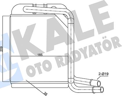 KALE OTO RADYATÖR 347380 - Scambiatore calore, Riscaldamento abitacolo autozon.pro