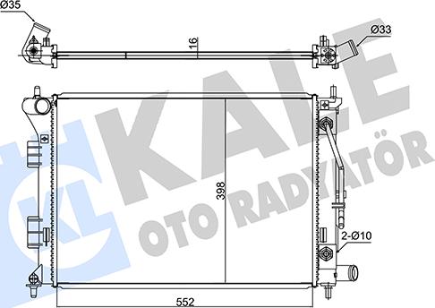 KALE OTO RADYATÖR 347790 - Radiatore, Raffreddamento motore autozon.pro