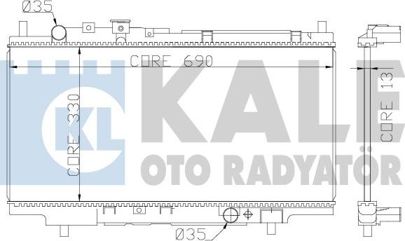 KALE OTO RADYATÖR 359800 - Radiatore, Raffreddamento motore autozon.pro