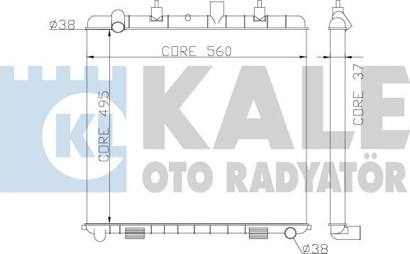 KALE OTO RADYATÖR 359300 - Radiatore, Raffreddamento motore autozon.pro