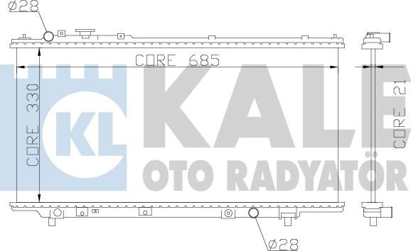 KALE OTO RADYATÖR 359700 - Radiatore, Raffreddamento motore autozon.pro