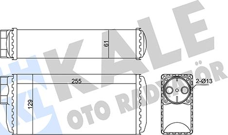 KALE OTO RADYATÖR 354950 - Scambiatore calore, Riscaldamento abitacolo autozon.pro