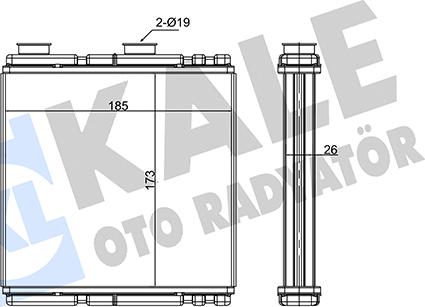 KALE OTO RADYATÖR 354915 - Scambiatore calore, Riscaldamento abitacolo autozon.pro