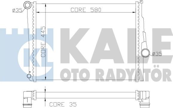 KALE OTO RADYATÖR 354400 - Radiatore, Raffreddamento motore autozon.pro