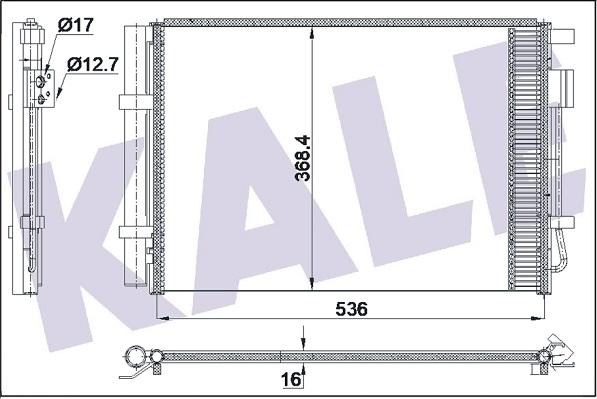 KALE OTO RADYATÖR 354090 - Condensatore, Climatizzatore autozon.pro